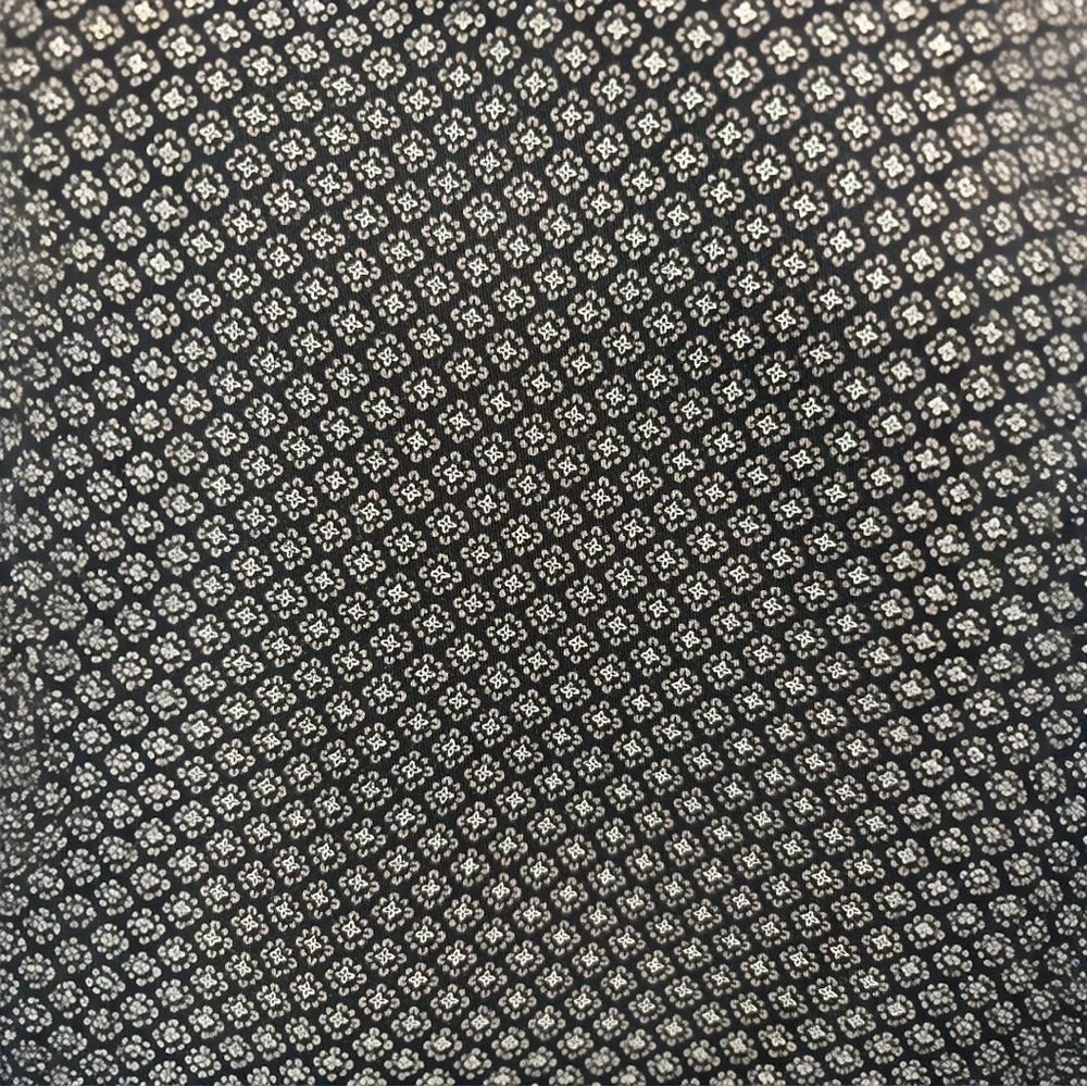 NWT Croft & Barrow Straight Mid Rise Black Print Pants - Picture 2 of 3
